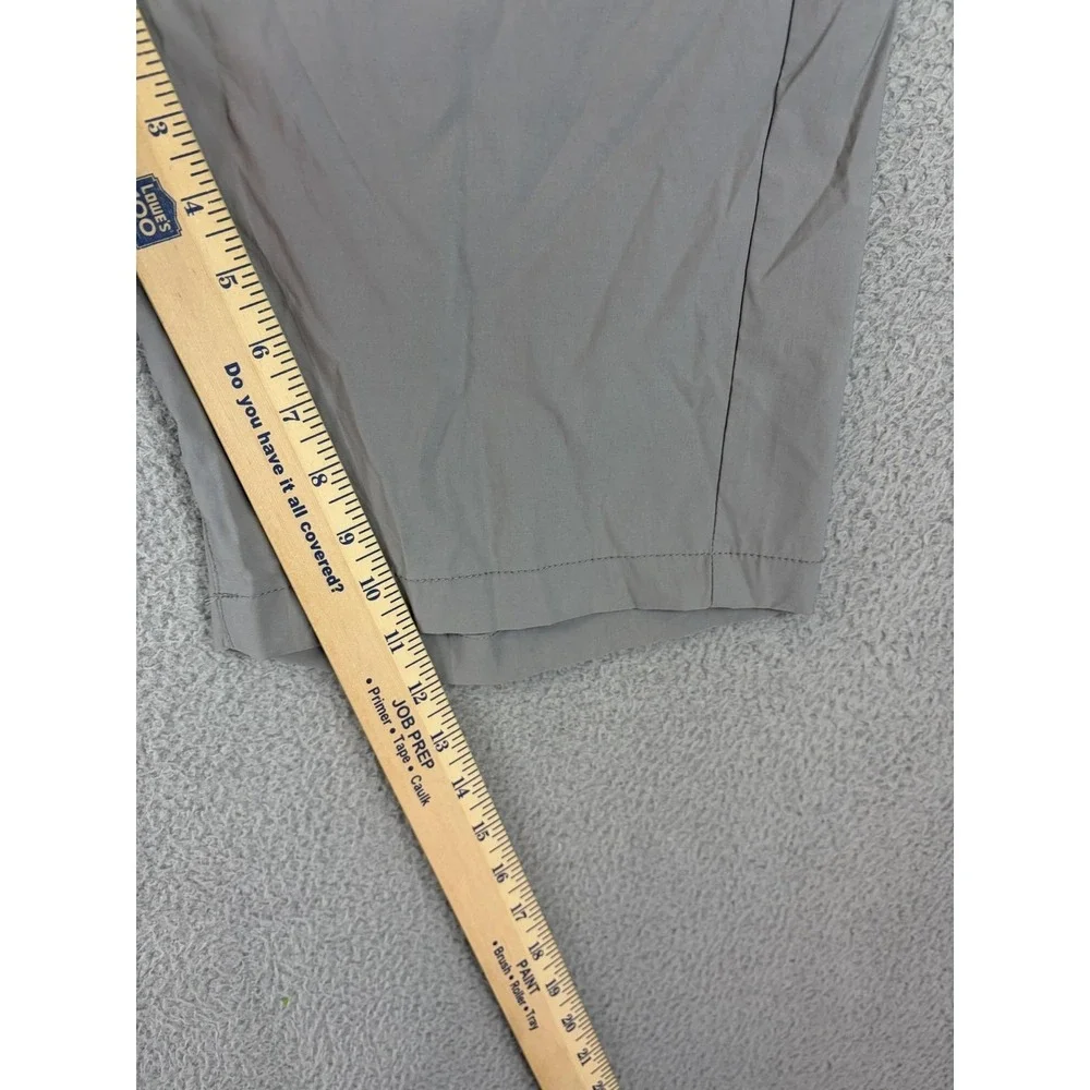 Eddie Bauer Cargo Shorts Mens 34 Gray Nylon Spandex Stretch 10 Inseam Outdoor